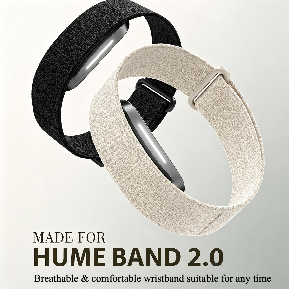 Resistance Bands Set With Handles - Lightweight Nylon Breathable Wristband for Hume