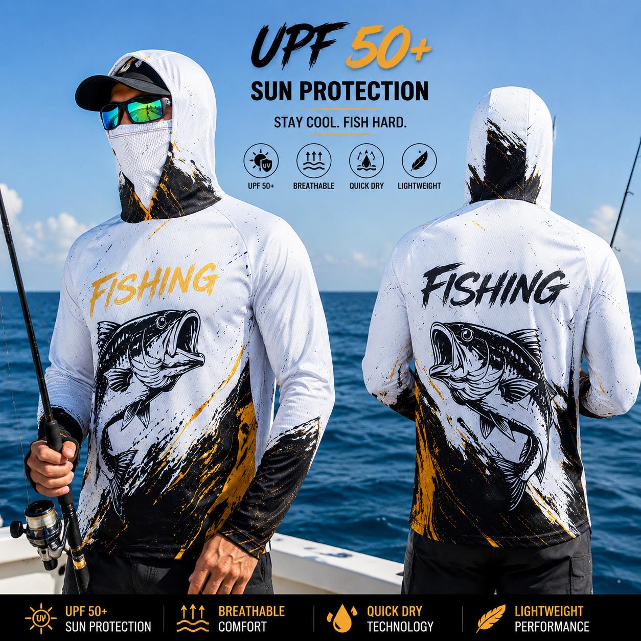 Outdoor Sun Protective Long Sl - огляд і ціна Fishing