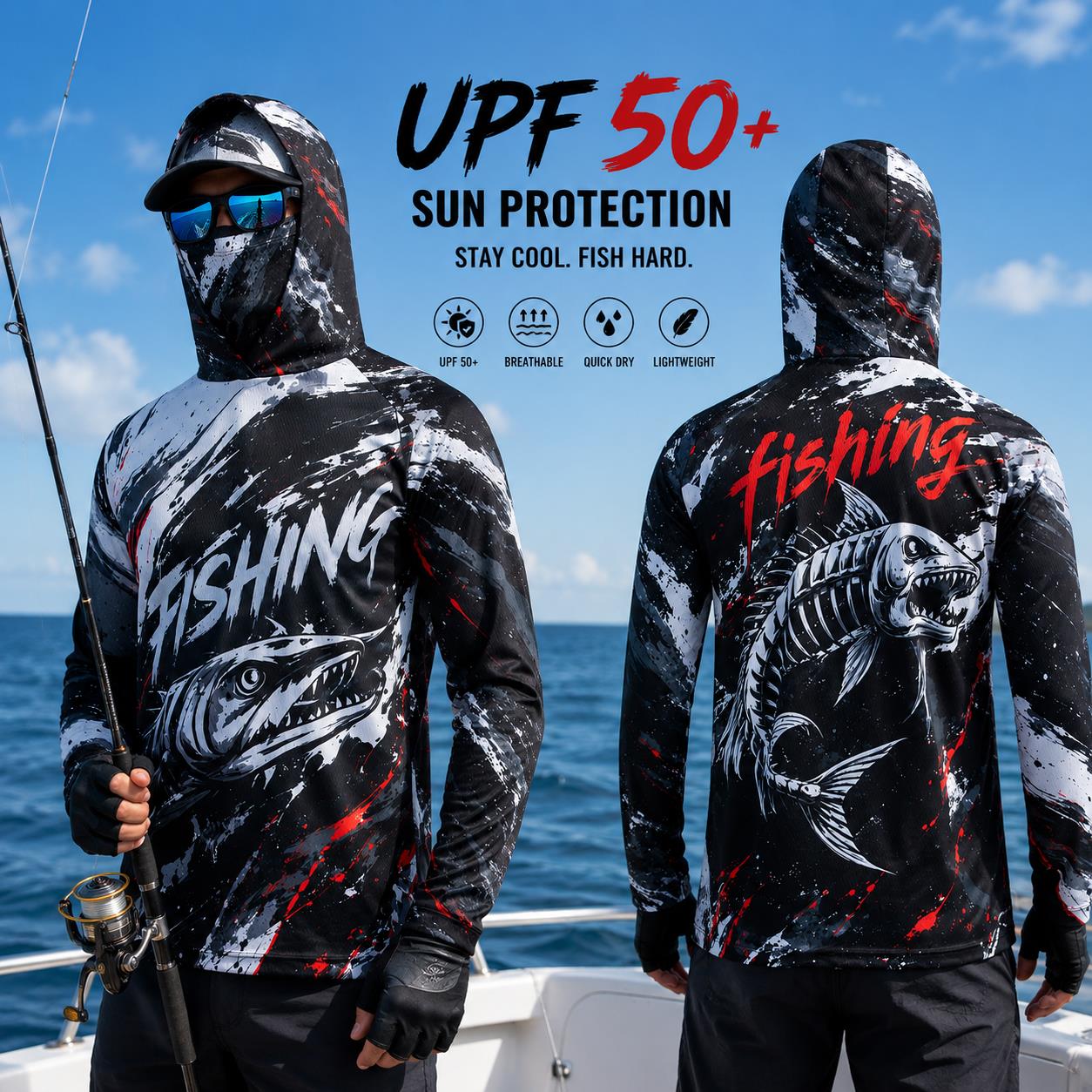 Outdoor Sun Protective Long Sl - огляд і ціна Fishing