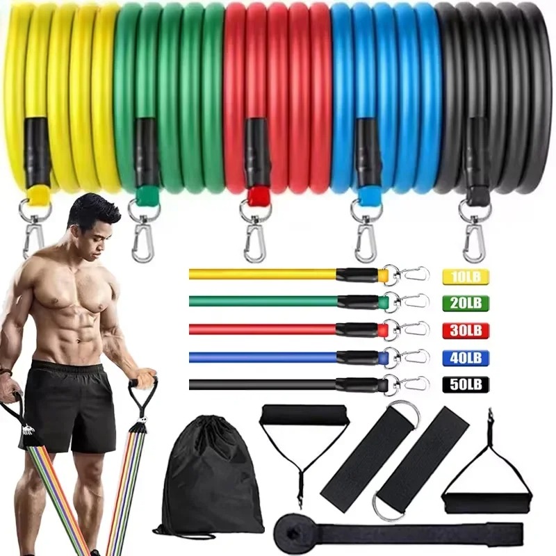 Resistance Elastic Bands Exerc - огляд і ціна Resistance Bands Set With Handles