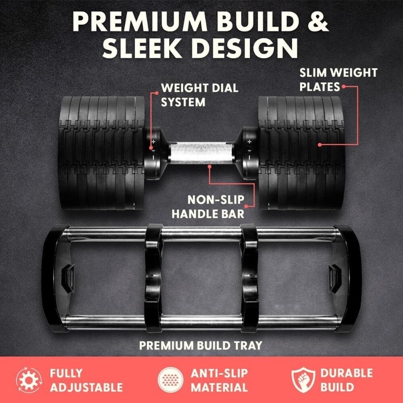 Large Fitness Equipment 70 Lbs - огляд і ціна Adjustable Dumbbell Pair 40Kg