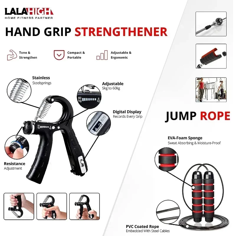 Multifunctional Push Up Board  - огляд і ціна Pilates Bar Kit With Resistance Bands