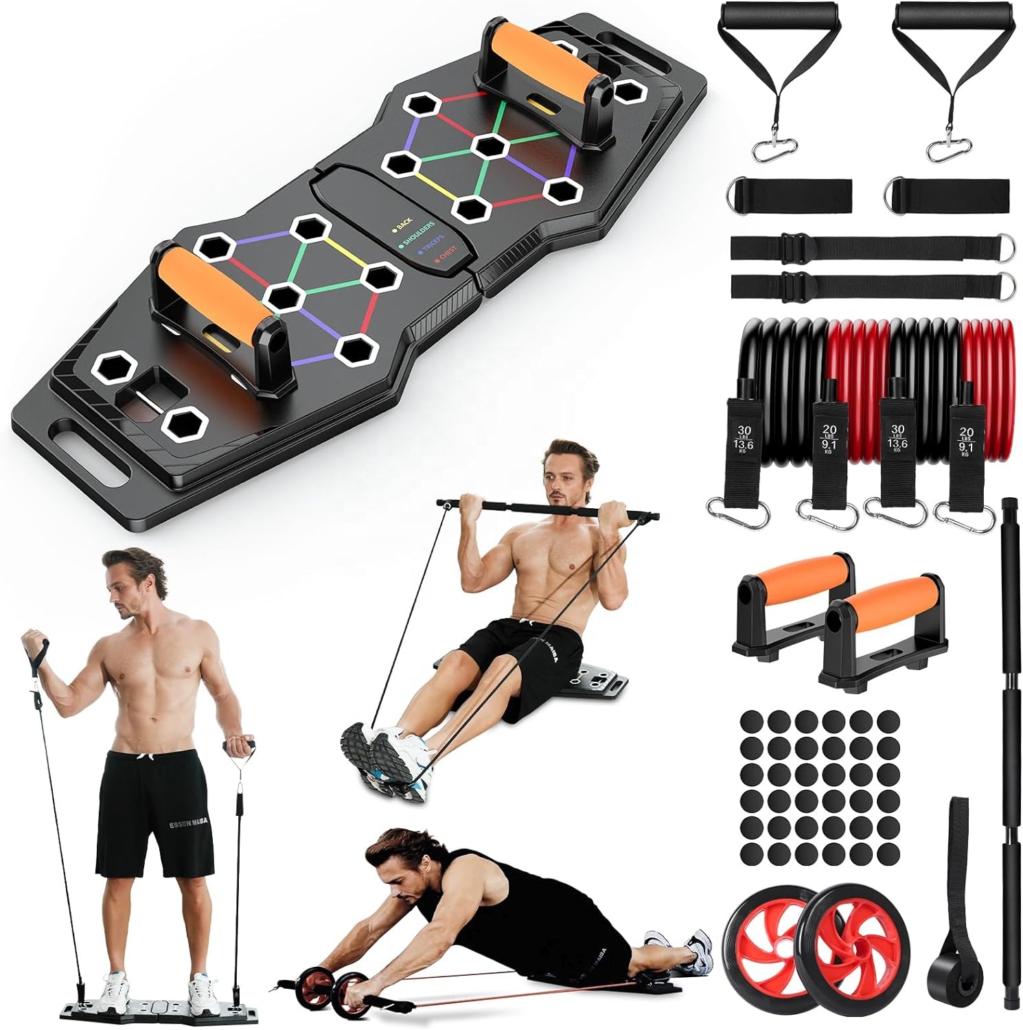 Multifunctional Gym Foldable F - огляд і ціна Pilates Bar Kit With Resistance Bands