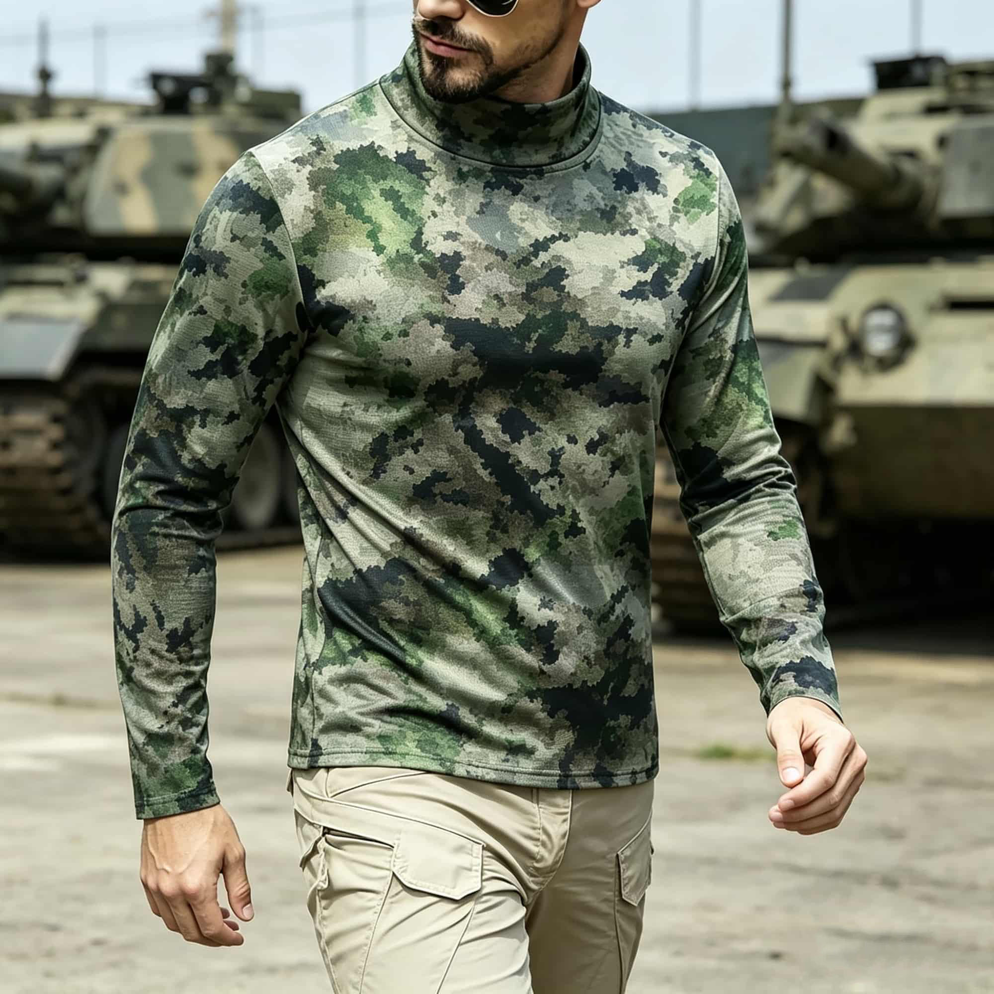 Men Tactical Camouflage Print  - огляд і ціна Hiking