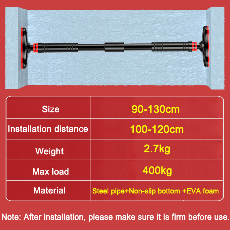 90-130cm Adjustable Pull Up Pu - огляд і ціна Door Pull Up Bar No Screw