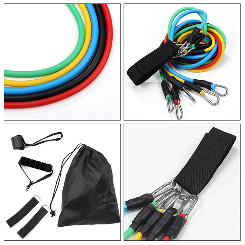 New 11PCS Set Muscle Training  - огляд і ціна Resistance Bands Set With Handles