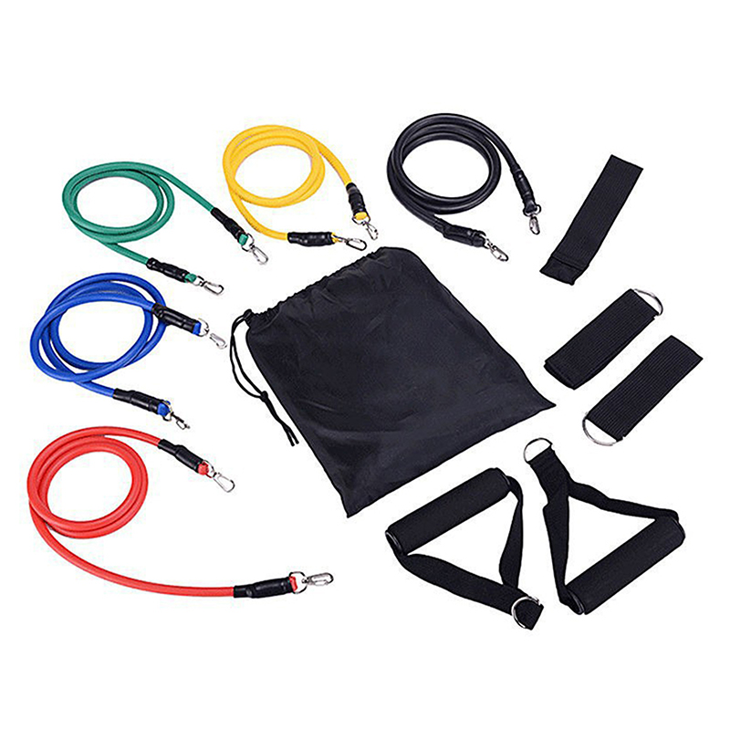 New 11PCS Set Muscle Training  - огляд і ціна Resistance Bands Set With Handles