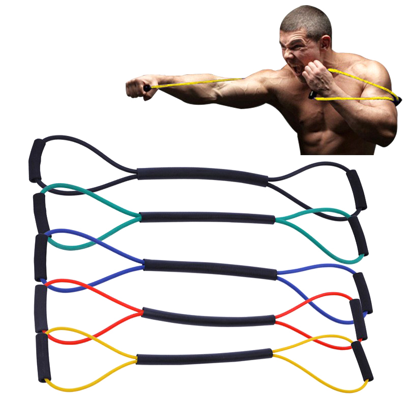 New 8-shaped Tension Rope Rubb - огляд і ціна Resistance Bands Set With Handles