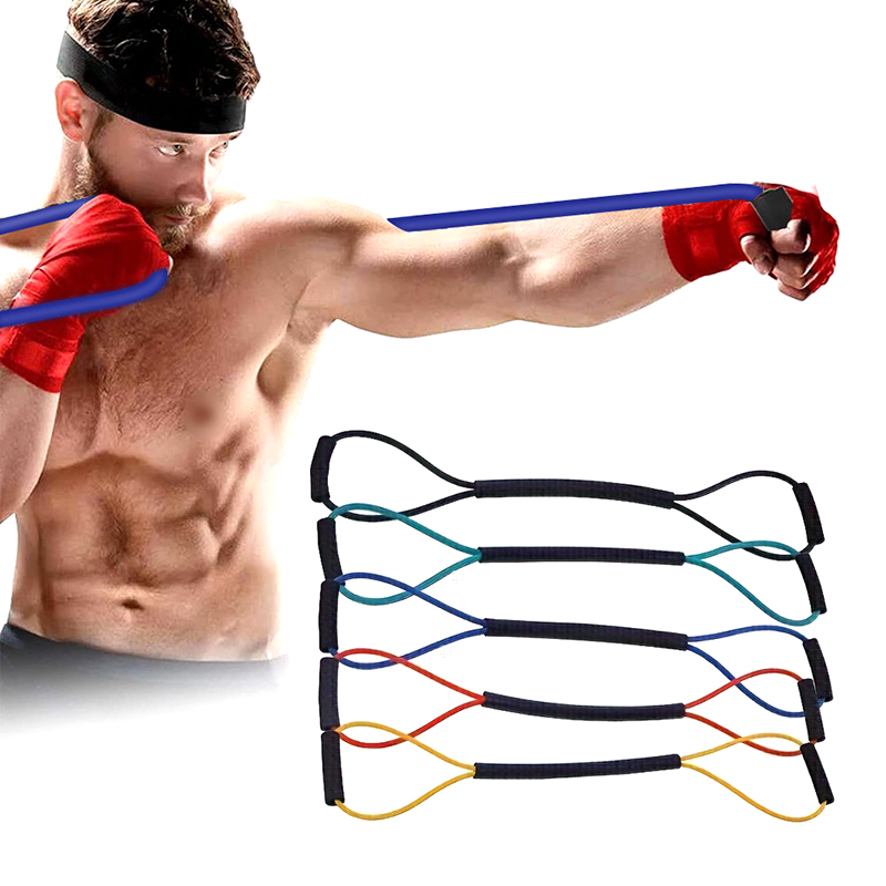 New 8-shaped Tension Rope Rubb - огляд і ціна Resistance Bands Set With Handles